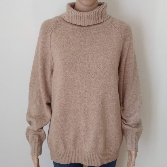 Karen Scott Sweaters - Karen Scott Marled Brown Turtle Neck Sweater